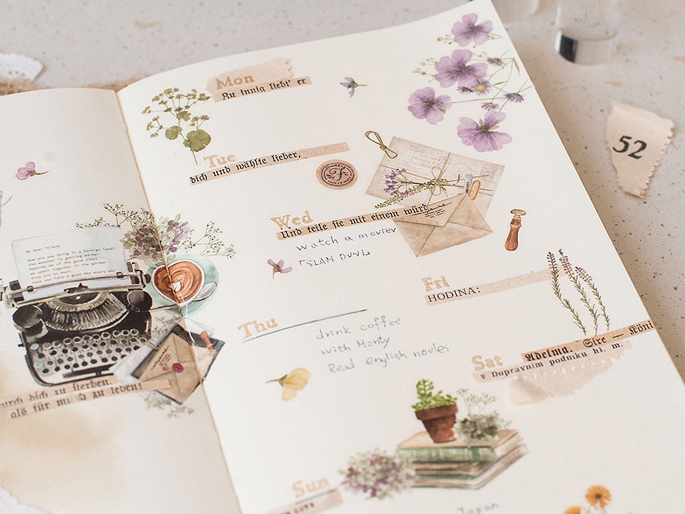 Pre-Order MU Print-On Transfer Stickers 214 - Typewriter