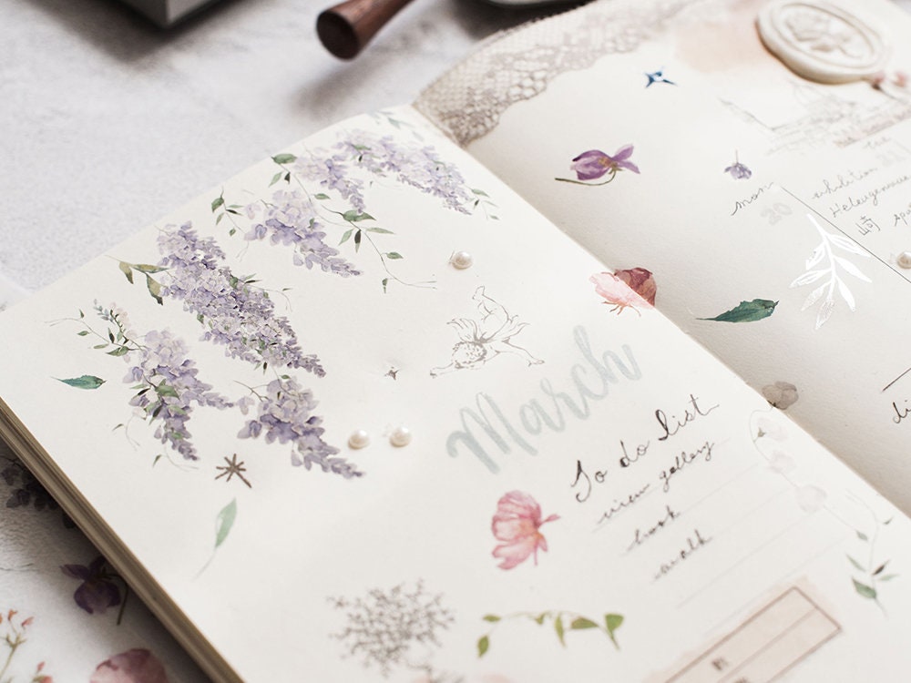 Pre-Order MU Print-On Transfer Stickers 215 - Pretty In Purple