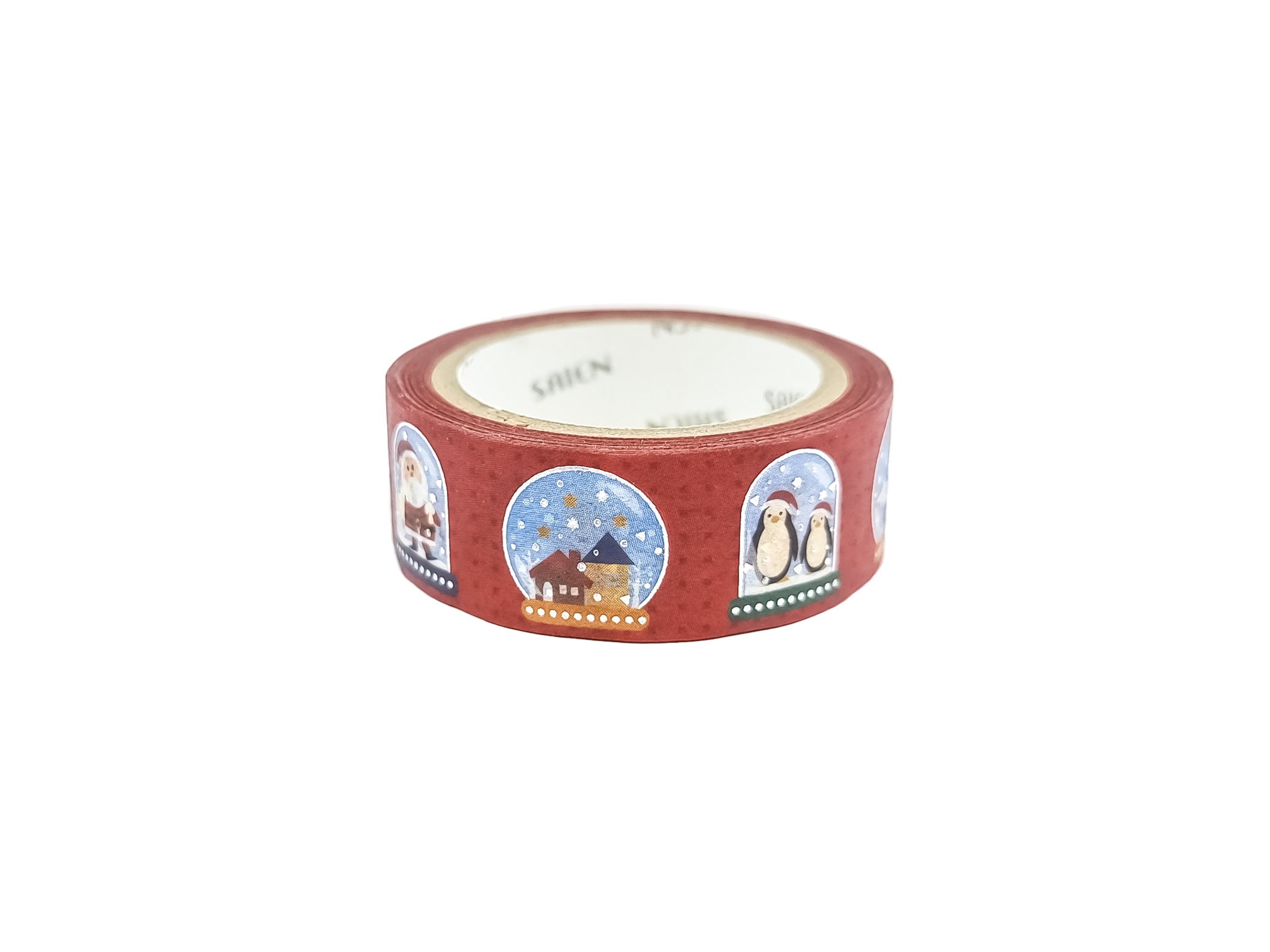 Saien | Christmas Washi Tape - Snowglobe