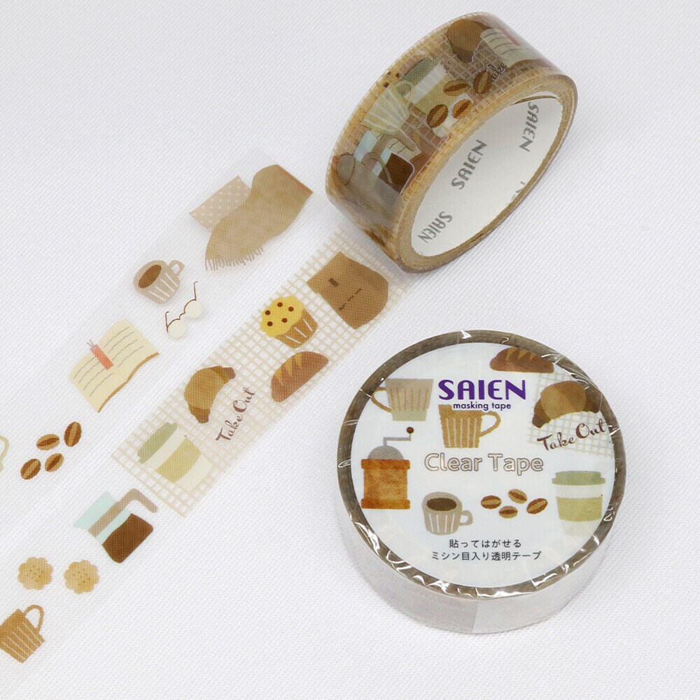 Saien Clear Tape - Coffee