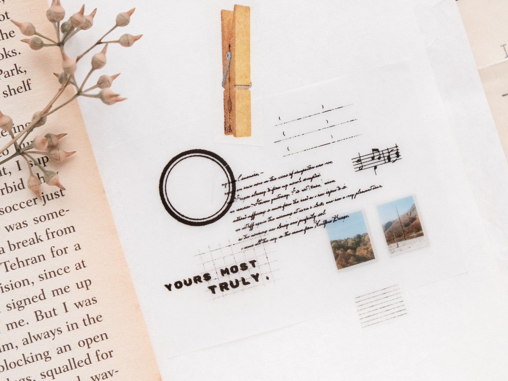 Stationery Instinct Matte PET Tape - Collage Practice