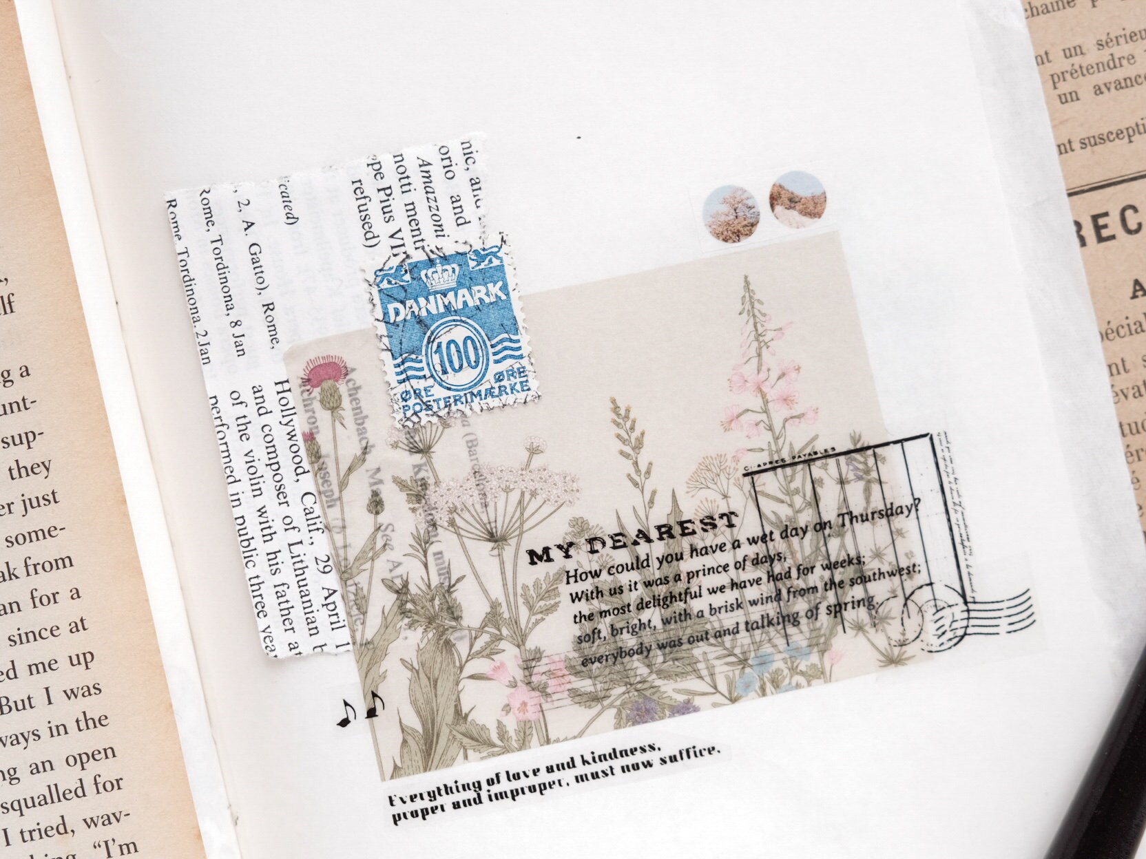 Stationery Instinct Matte PET Tape - Collage Practice