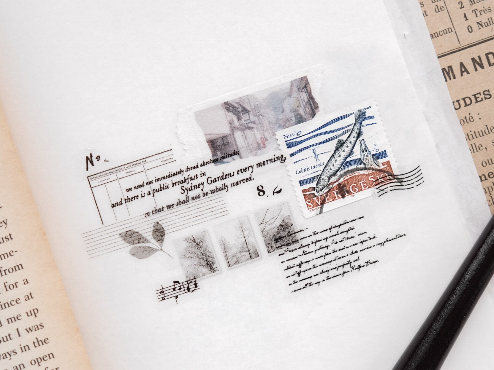 Stationery Instinct Matte PET Tape - Collage Practice