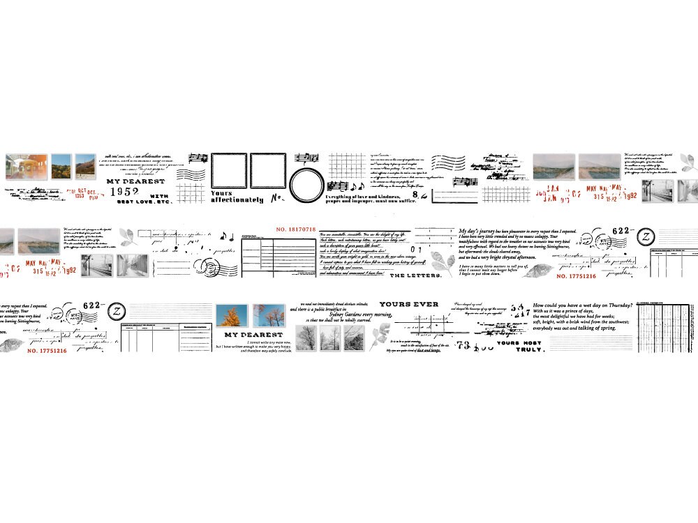 Stationery Instinct Matte PET Tape - Collage Practice