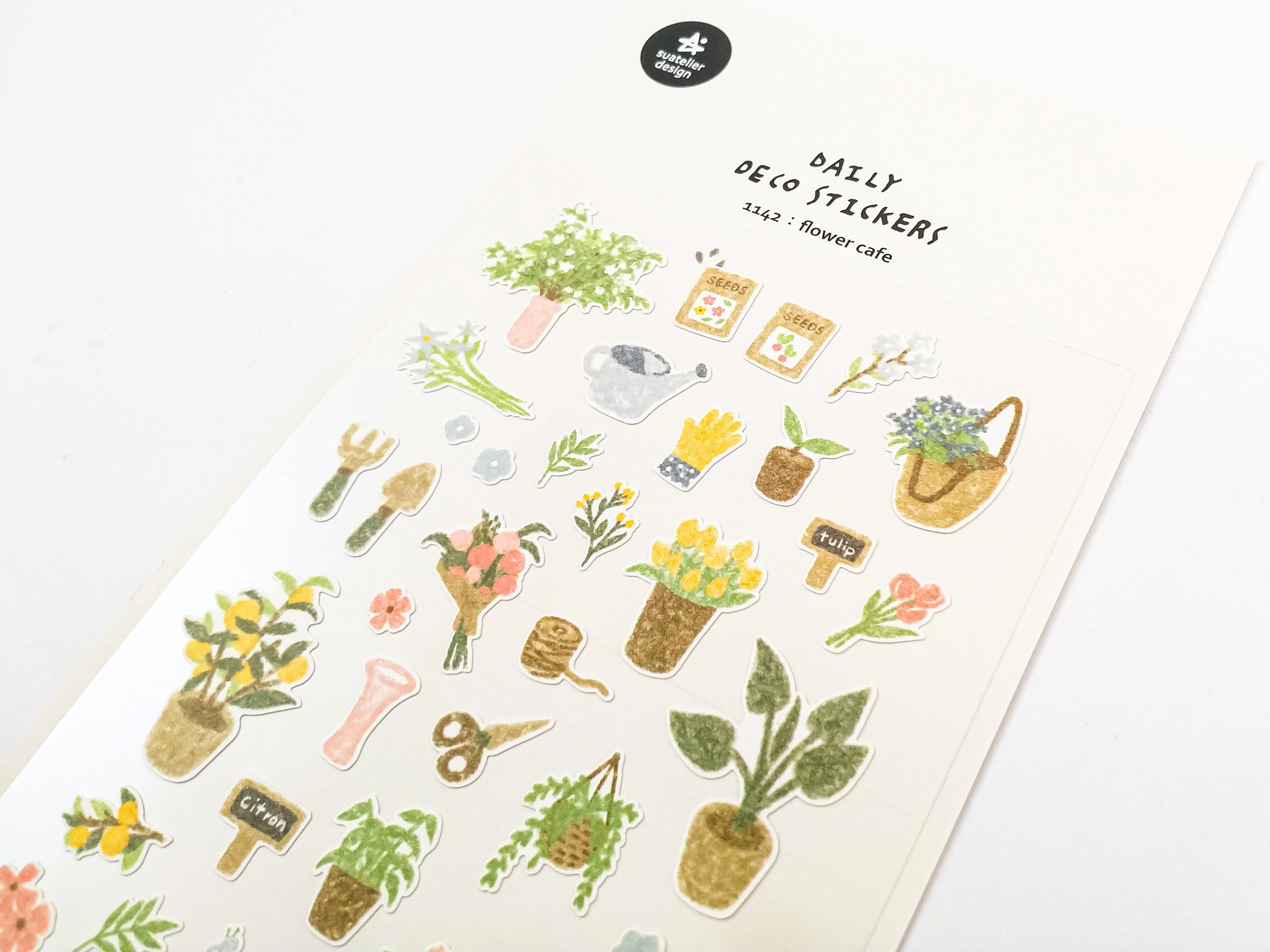 Suatelier Stickers 1142 - Flower Cafe
