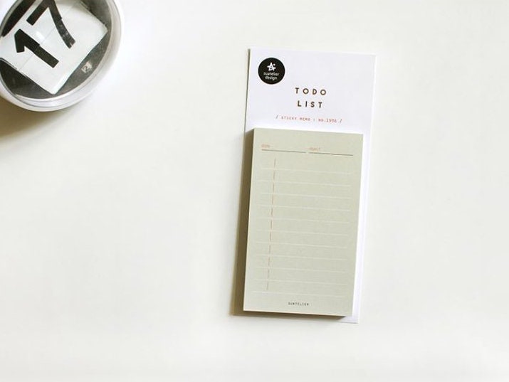 Suatelier Sticky Memo To Do List - No.1936