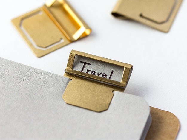 Traveler's Company Brass Index Clips