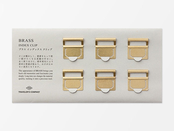 Traveler's Company Brass Index Clips