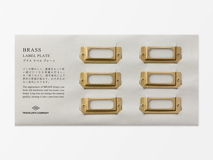 Brass Label Plates