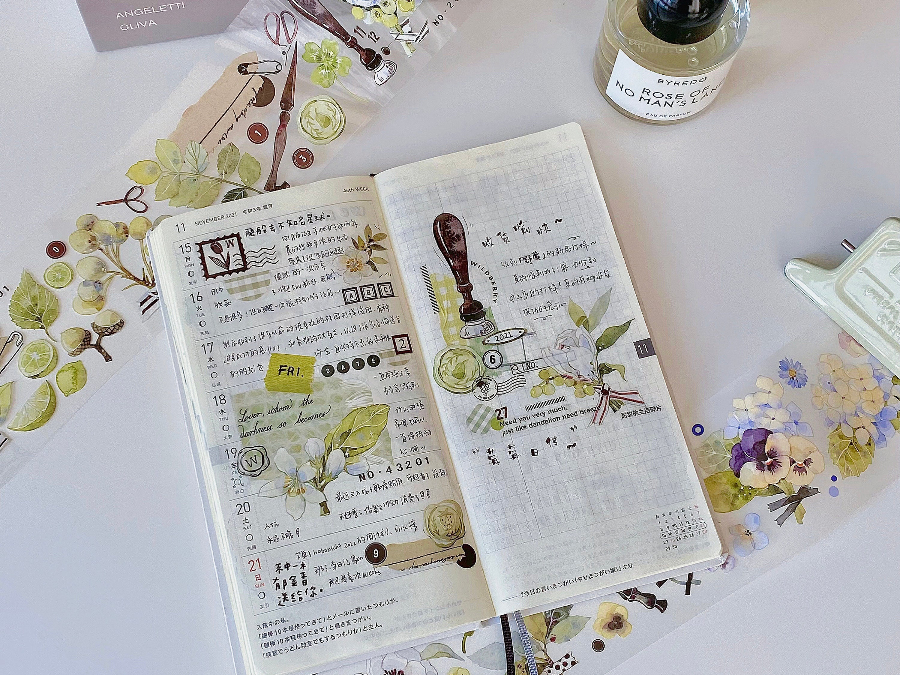 Wildberry Lab Tape SAMPLE - Daily Berries And Blossoms