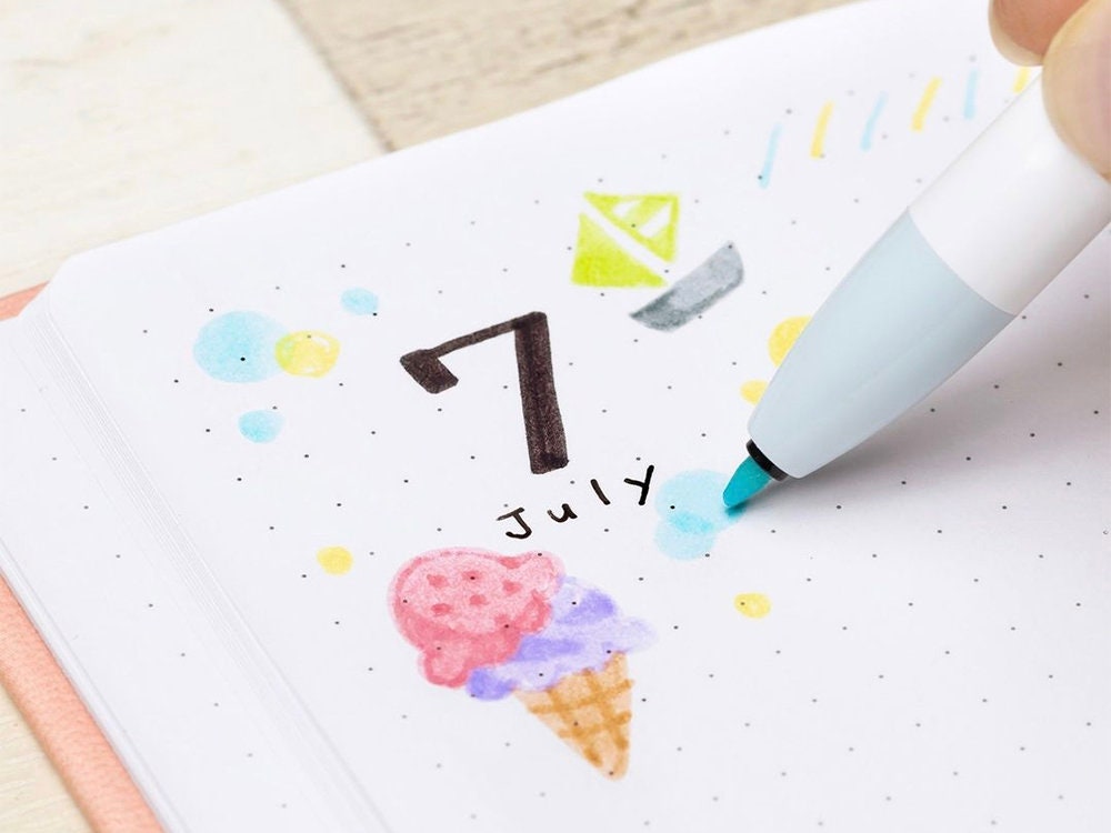 Zebra Clickart Retractable Marker Pen - Powder Pink